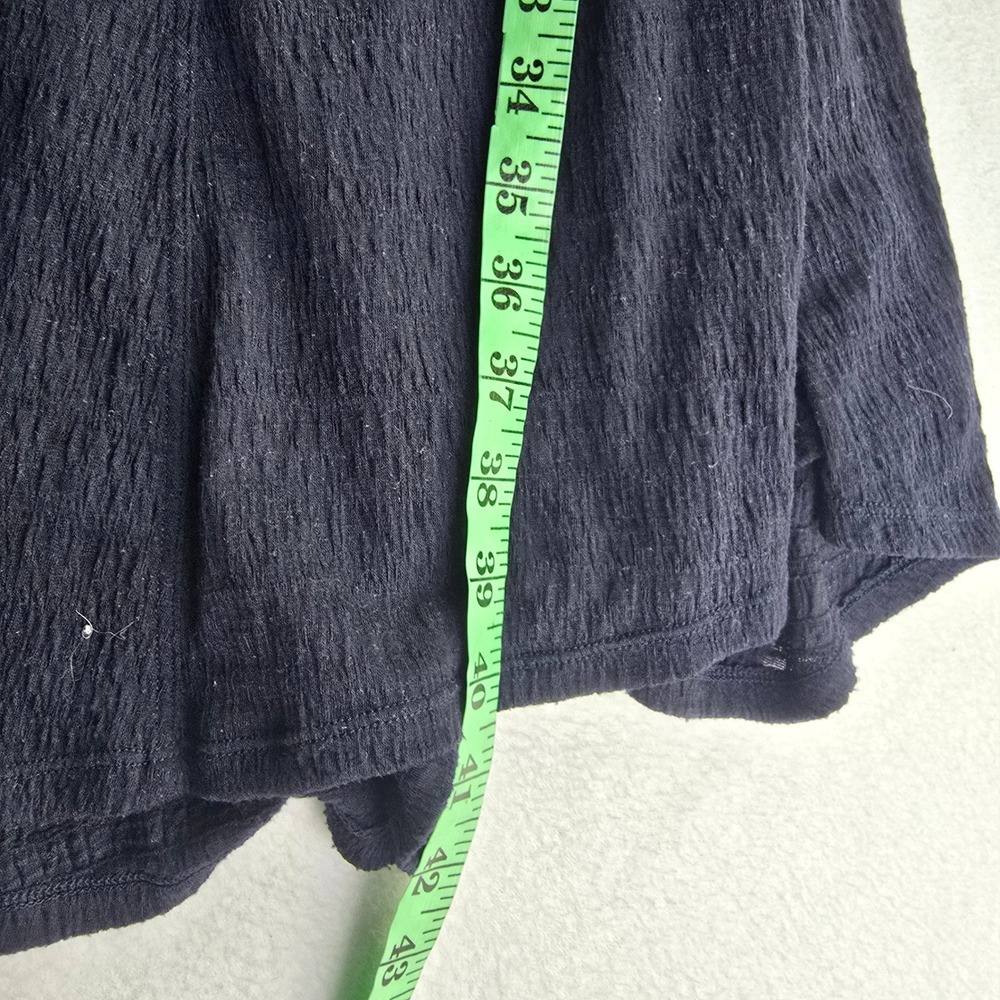 Saturday Sunday Anthropologie Navy Blue Macrame Back Longline Vest Size Medium - Picture 9 of 9